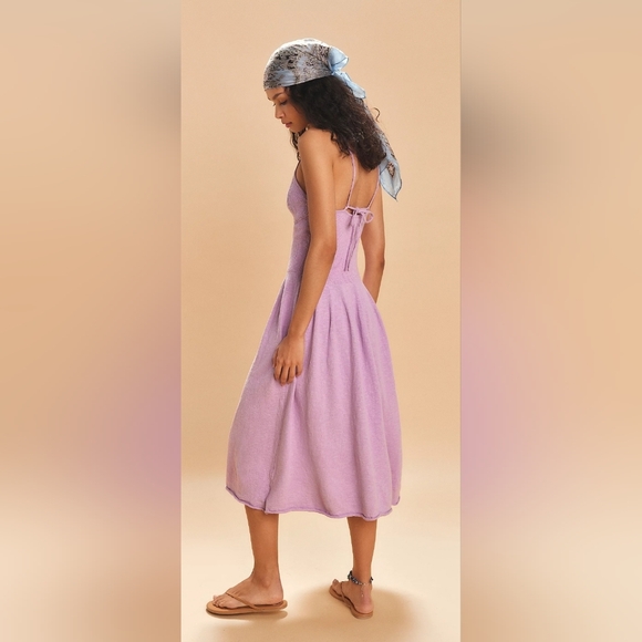 Free People Tula Sweater Midi Dress In Lavender - Picture 2 of 5